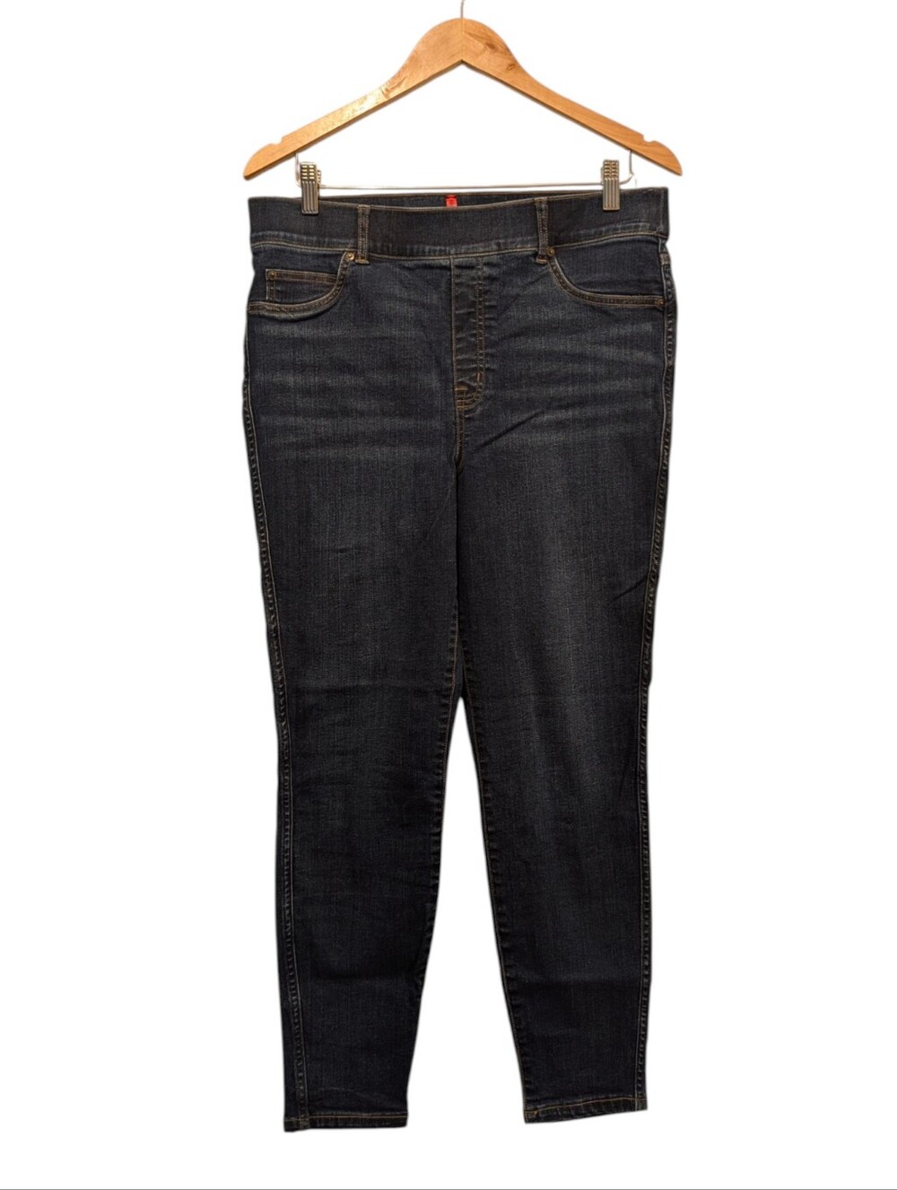 Spanx Dark Wash Pull On Skinny Jeans Size XL